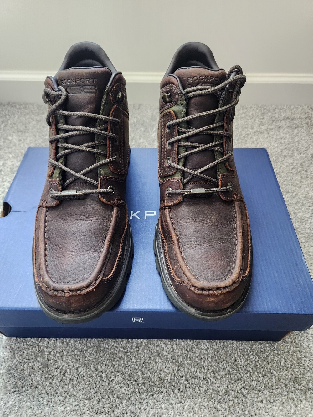 Rockport Waterproof Men's Chocolate Suede Lace-Up Boots - Picture 7 of 8